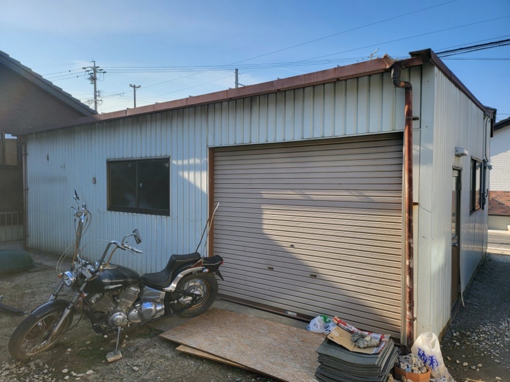 ガレージ 車庫 倉庫 物置 カクイチ ３台用 鉄骨 三和シャッター パイプ車庫 ガレージテント 売買されたオークション情報 Yahooの商品情報をアーカイブ公開 オークファン Aucfan Com