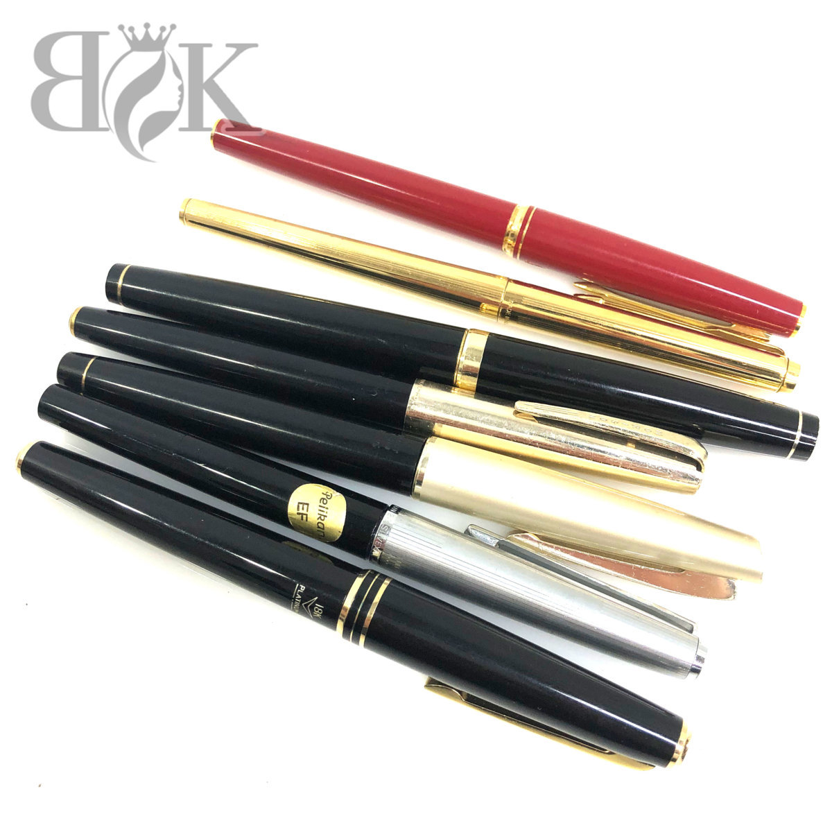 万年筆　まとめ　パイロット　パーカー　プラチナ　14k パーカー パイロット プラチナ 等 万年筆 7本セット おまとめ ペン先