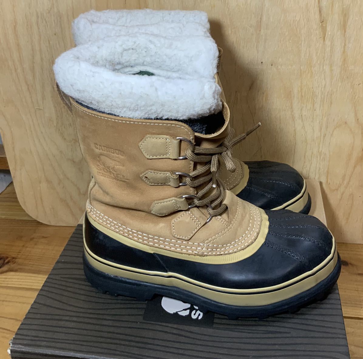 【極美品】SOREL スノーブーツ 25cm ソレル SOREL CARIBOUスノーブーツ 25cm ハイカット 【公式通販】