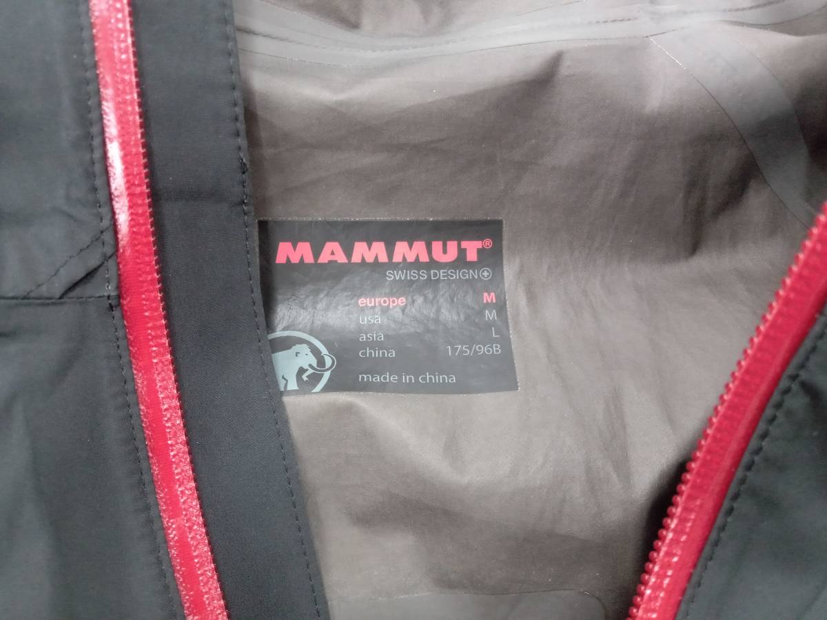 MAMMUT/マウンテンパーカー/Mサイズ/ブラック×レッド/マムート MAMMUT/マウンテンパーカー/Mサイズ/ブラック×レッド/マムート