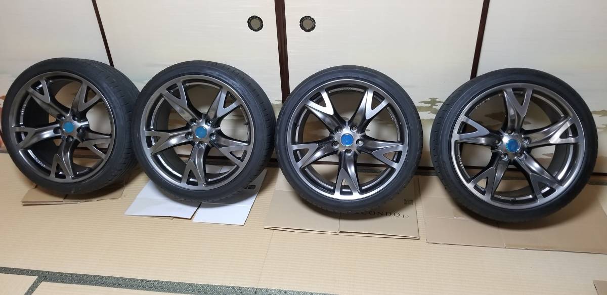 Z34 純正ホイール リア用4本 RAYS製 鍛造 ハブ径加工（1mm拡大 