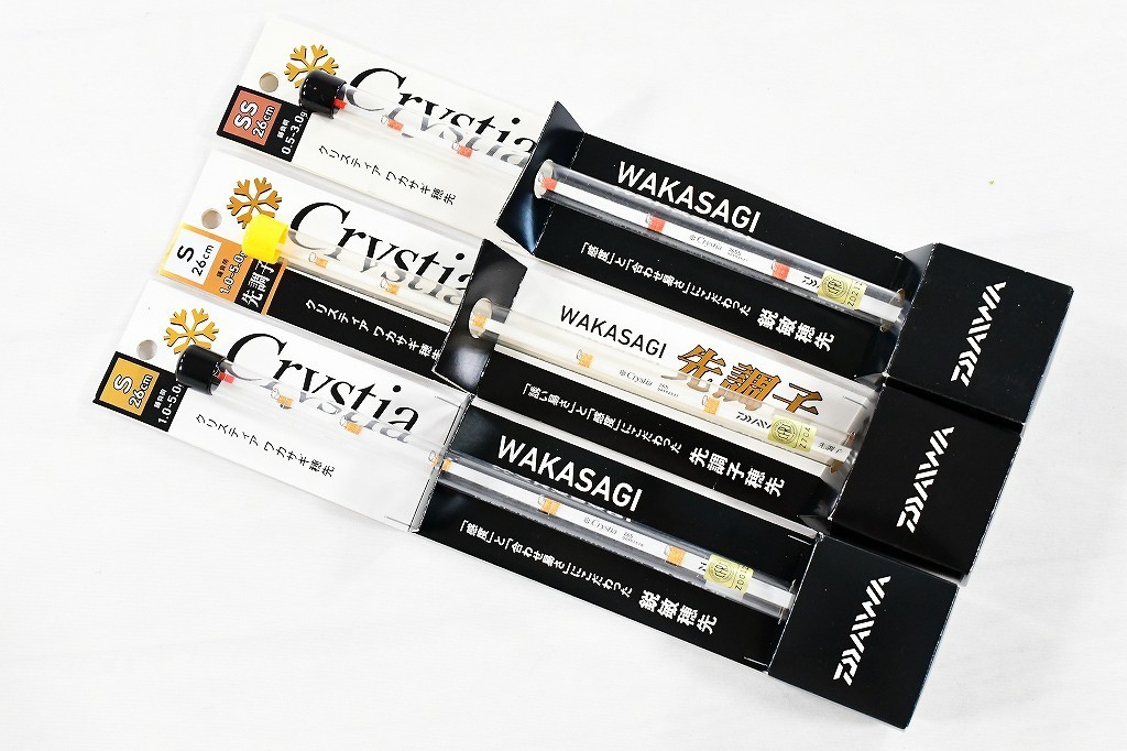 格安，お得 保管品 ダイワ クリスティア ワカサギ 穂先 26S 先調子 & 26SS 鋭敏穂先 & 26S 鋭敏穂先 DAIWA crystia K_060(その他)｜売買されたオークション情報、yahooの商品情報をアーカイブ公開 - オークフ その他