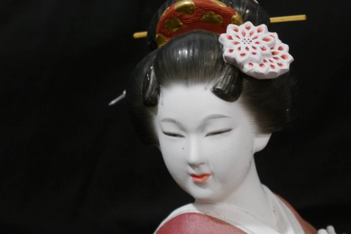博多人形 想 作/宗田 源造 銘入り/落款入り 人形/陶器人形/日本人形
