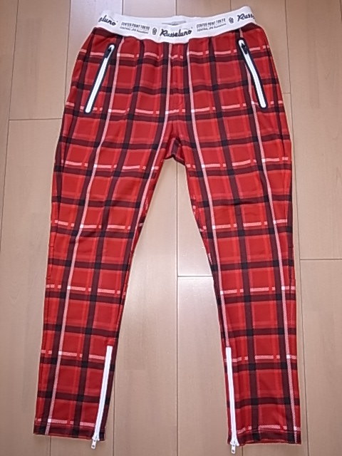 ☆ RUSSELUNO ラッセルノ SWEAT PANTS チェック スウェット パンツ