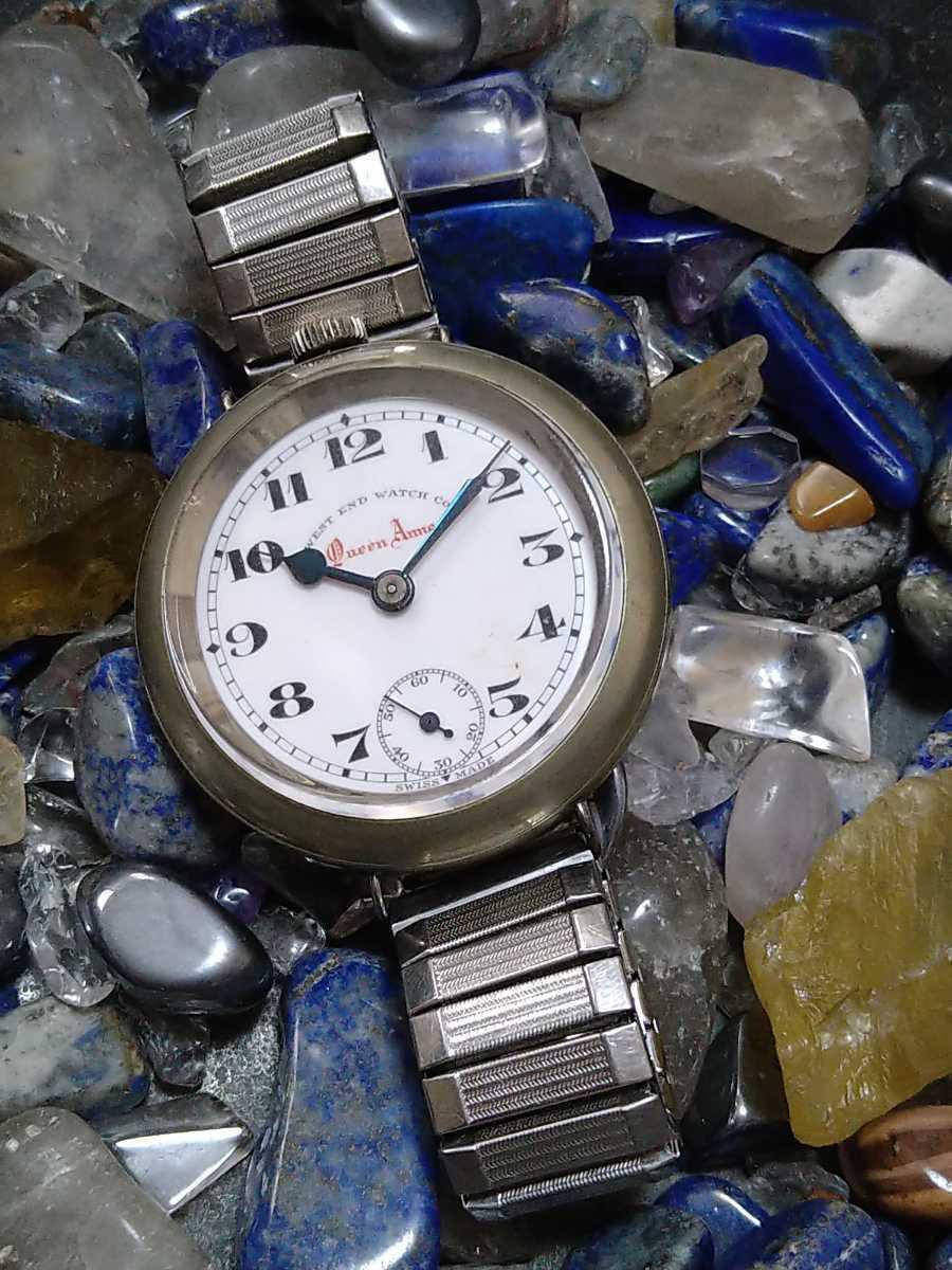 手巻き アンティーク WEST END WATCH 1900年代 風防極厚 稼働。。。(手