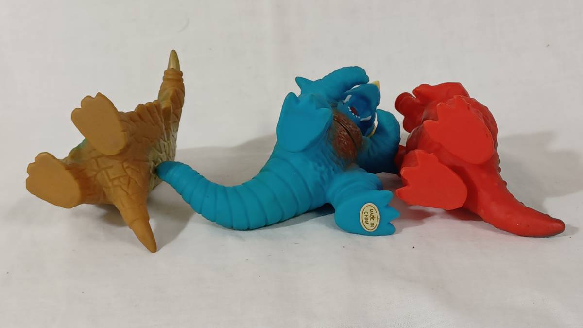 ♯ミニ怪獣 ソフビ パチ怪獣 3体セット 極美品 ウルトラ怪獣シリーズ