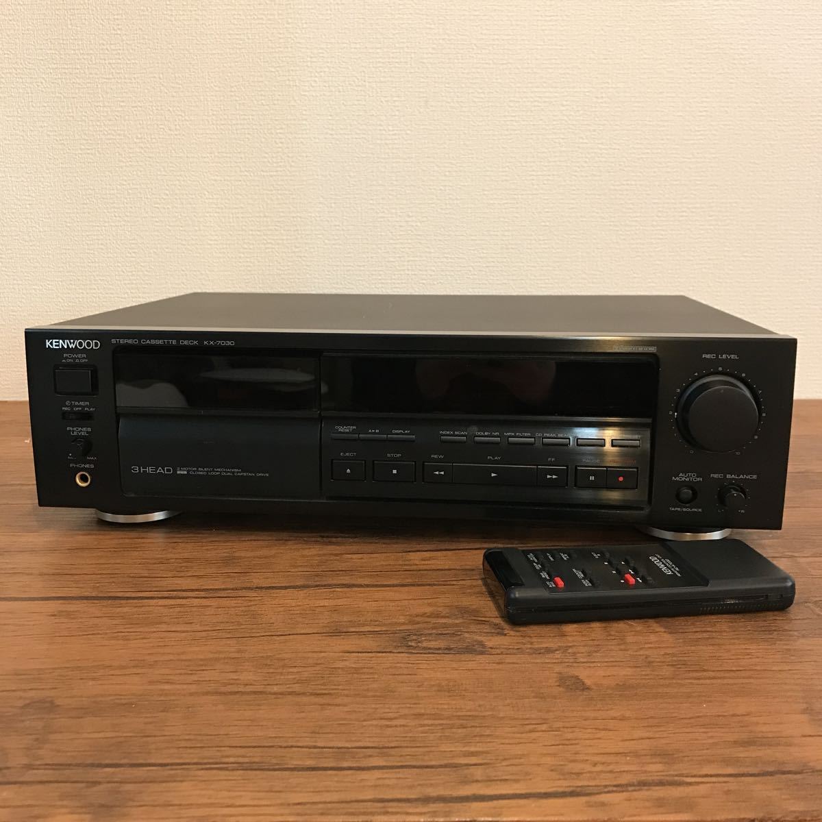 KENWOOD KX-7030 カセットデッキ ケンウッド 音響 中古 Cassette well