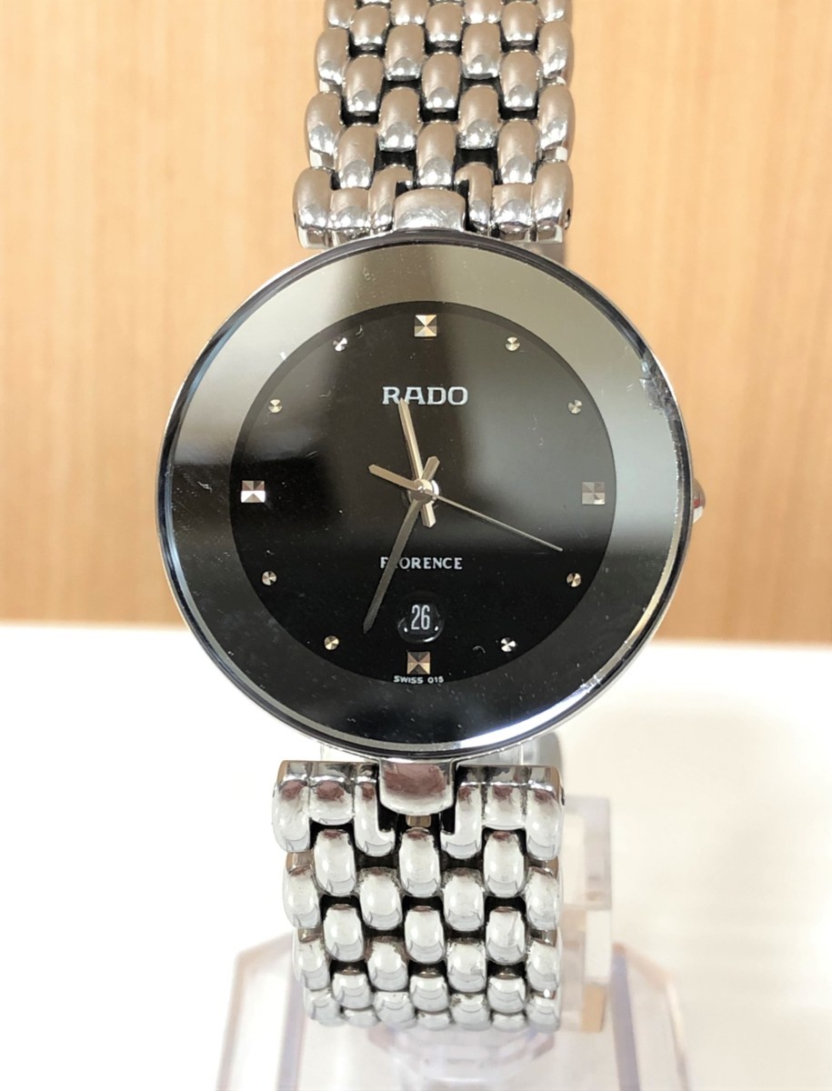 ◎ラドー RADO フローレンス FLORENCE 129.3742.4 ブラック文字盤