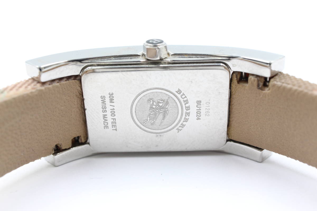 電池交換済み 【Burberry バーバリー】 BU1024 クォーツ/QZ レディース