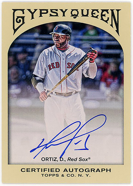 殿堂入REDSOX△DAVID ORTIZ/2011 TOPPS GYPSY QUEEN直書サイン!