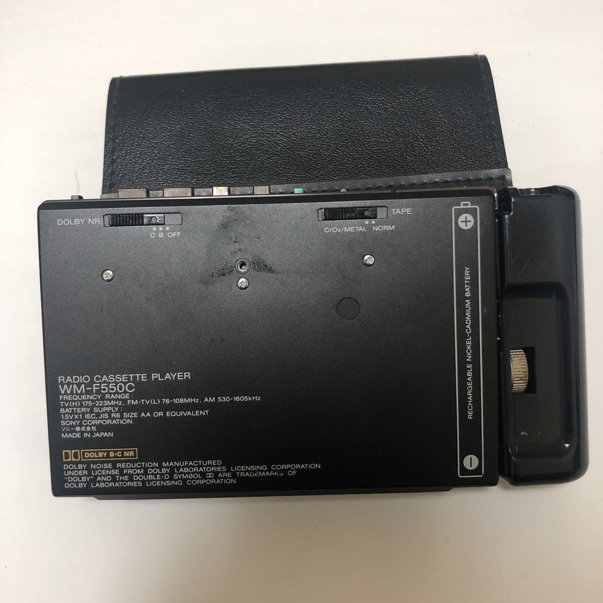 ジャンク】SONY WALKMAN WM-F550C カセットプレーヤー・ウォークマン