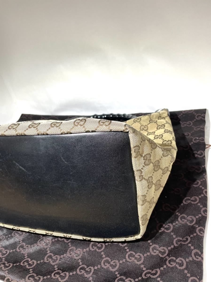 【美品】GUCCI グッチ バンブー ワンショルダーバッグ GGキャンバス トートバッグ バック ショルダーバック グッチ バンブー GUCCI シェリーライン 2WAY 数量限定，HOT