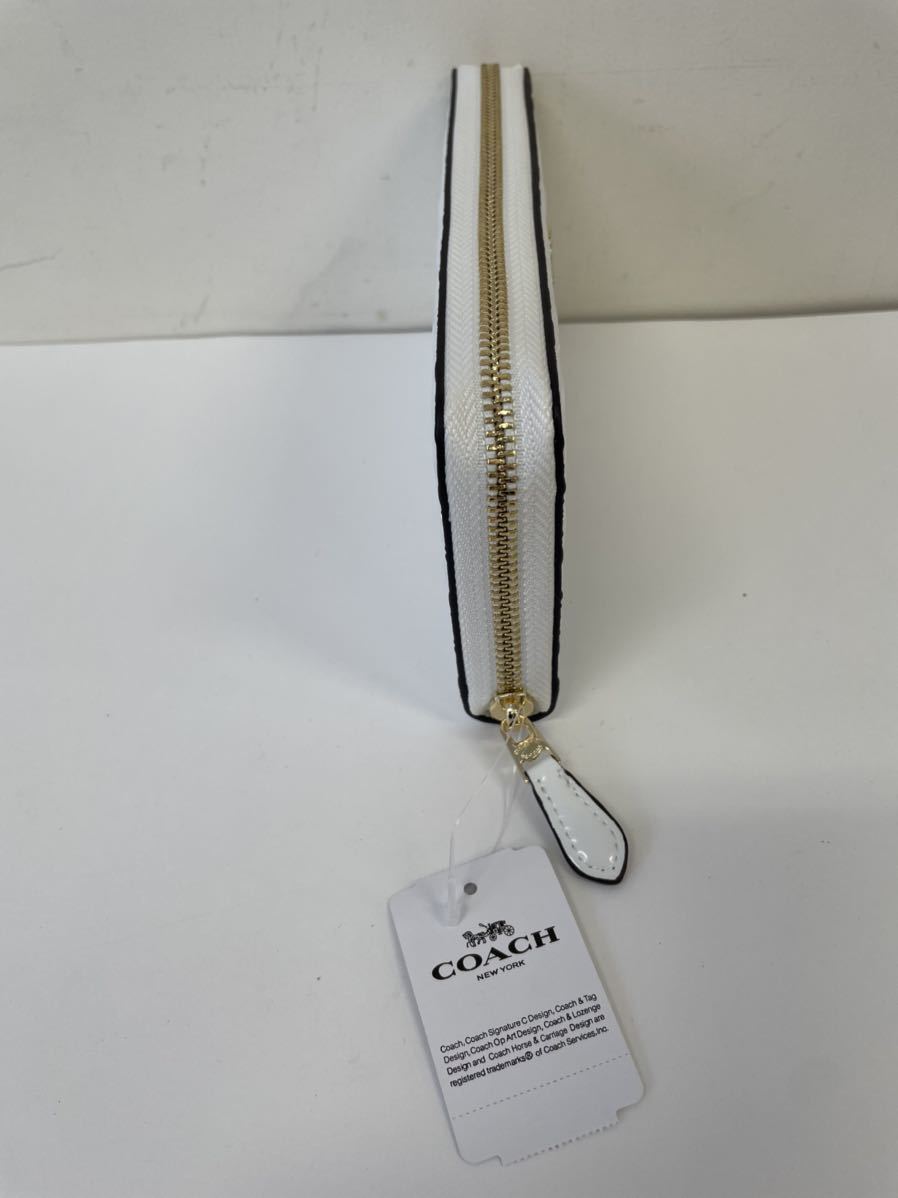 新品未使用 COACH コーチ 長財布 エナメル ホワイト 新品・未使用品