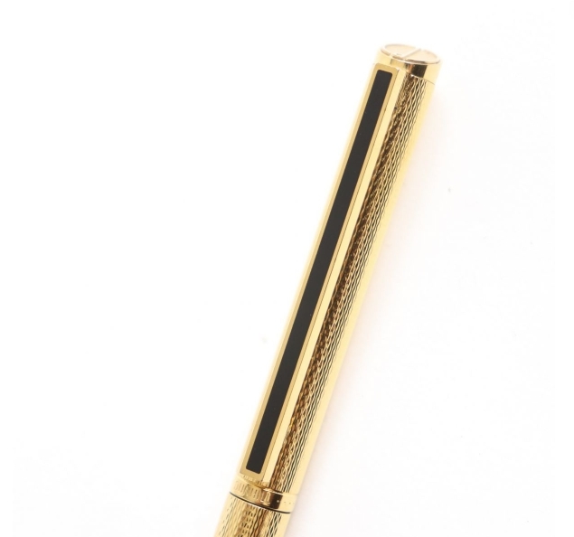 販売証明書付き dunhill ダンヒル ジェムライン ロゴ刻印 ツイスト
