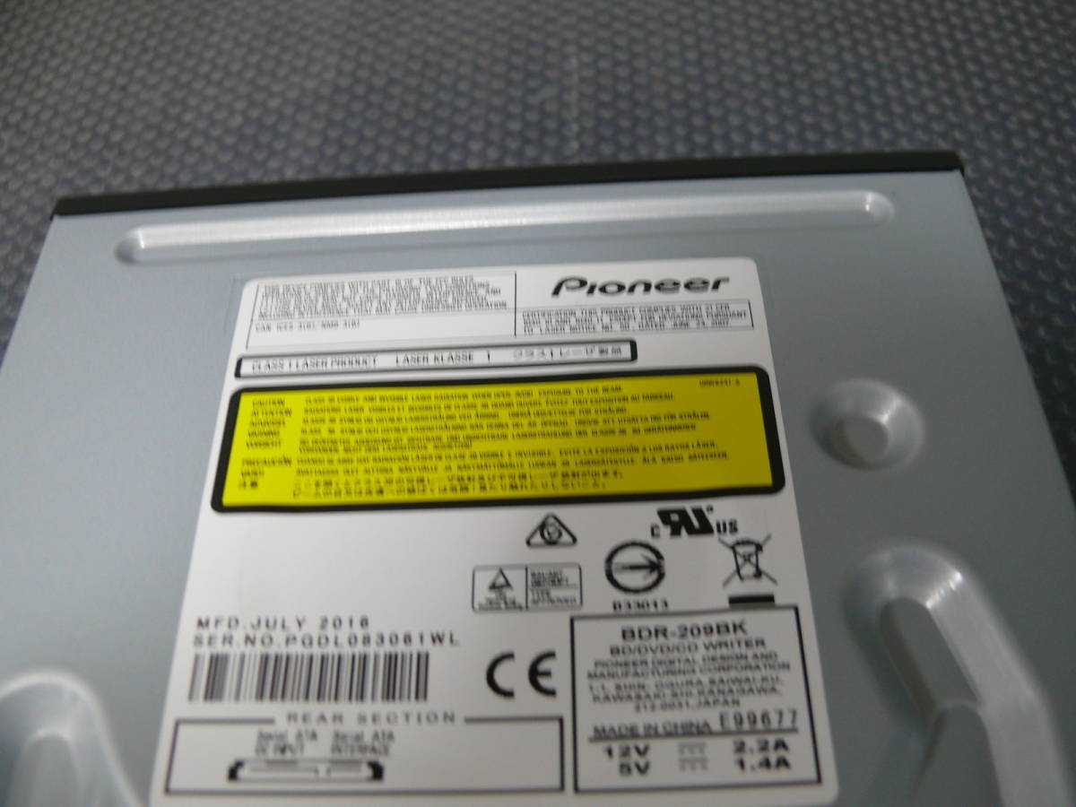 Pioneer製　BDR-212BK 2019年製　5台セット Pioneer製BDR-212BK 2019年製5台セット