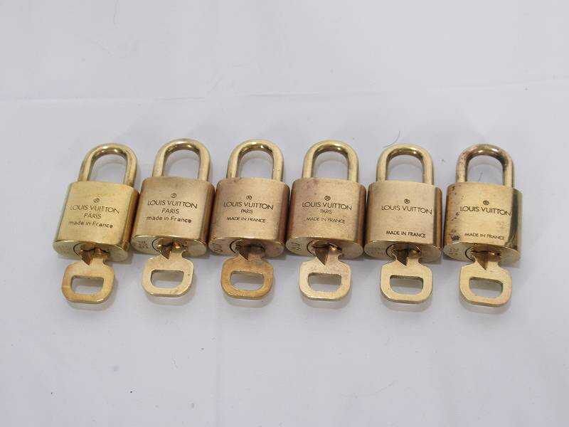 1円 一部難あり ヴィトン 鍵付き パドロック 南京錠 大量セット BV637