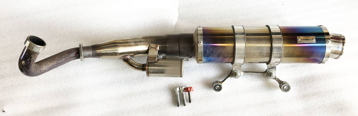 中古】YAMAHA XMAX SG42J 用 SPTADAO マフラー POWERBOX FULL S チタン 