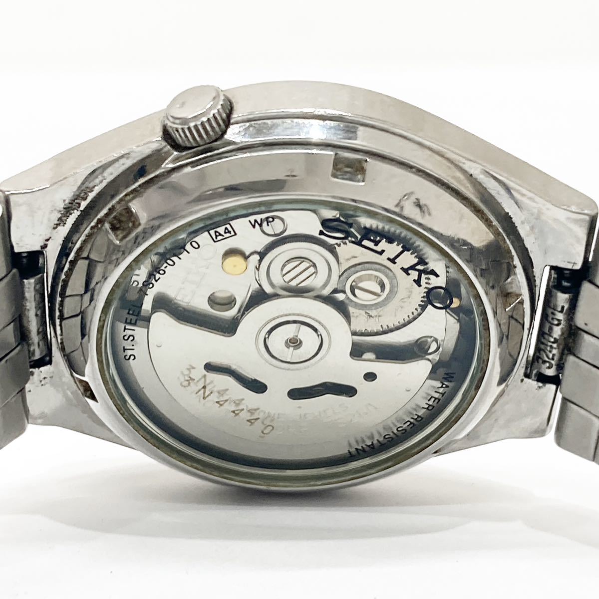 SEIKO 5 セイコー5 7S26-0480 グレーのグリッド柄文字盤 SEIKO 5 セイコー5 7S26-0480 グレーのグリッド柄文字盤
