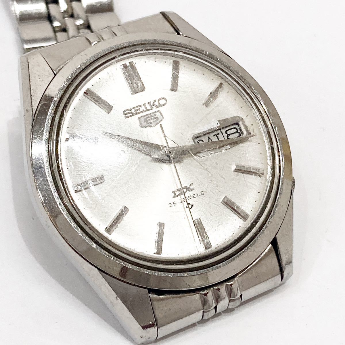 SEIKO 5 セイコー5 7S26-0480 グレーのグリッド柄文字盤 SEIKO 5 セイコー5 7S26-0480 グレーのグリッド柄文字盤