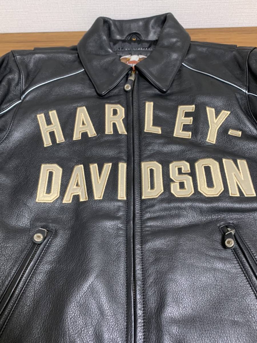 Harley-Davidson] 100周年 シングルライダース バイカーレザー