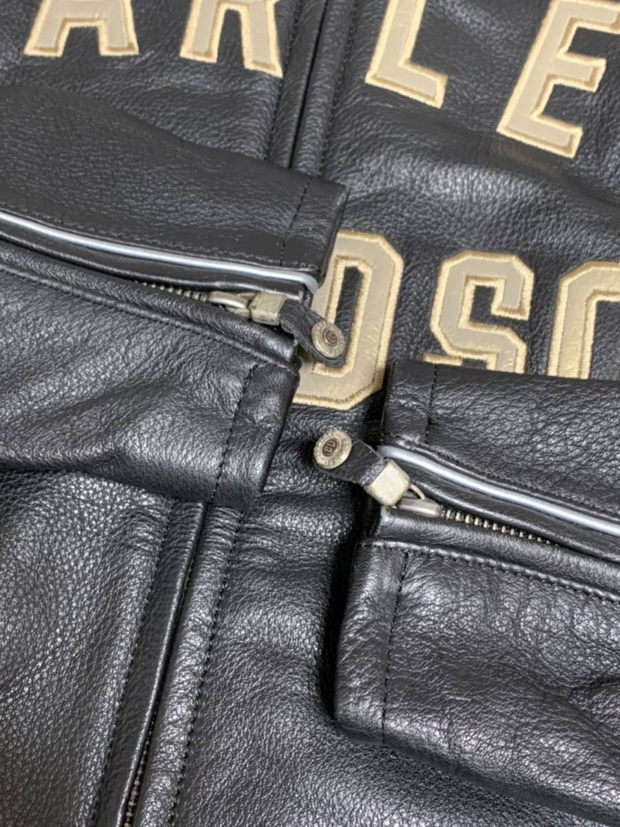 Harley-Davidson] 100周年 シングルライダース バイカーレザー