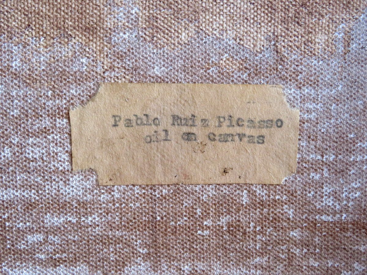 パブロ ピカソ Pablo Picasso 河岸風景 THOMAS WOODS&SONS 画廊シール
