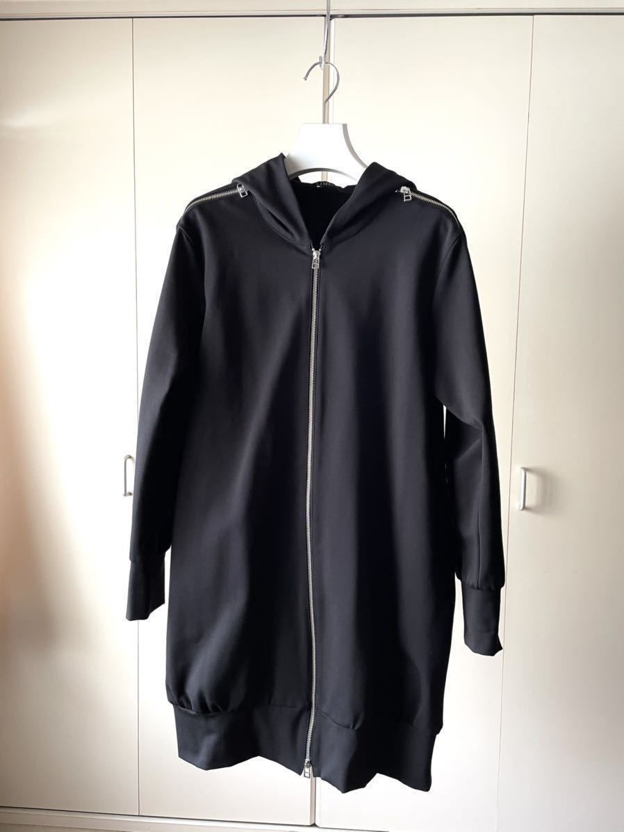 【極美】LIMI feu ロングビッグフーディ　ジップ　パーカ　S / リミフゥ　ヨウジヤマモト　ファスナー