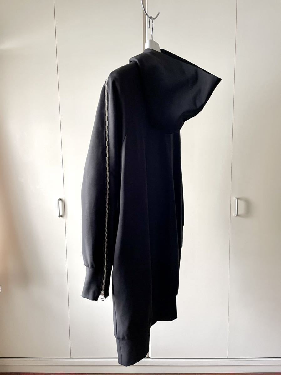 LIMI feu リミフゥ 2018AW ジップロングパーカーコート 黒 最