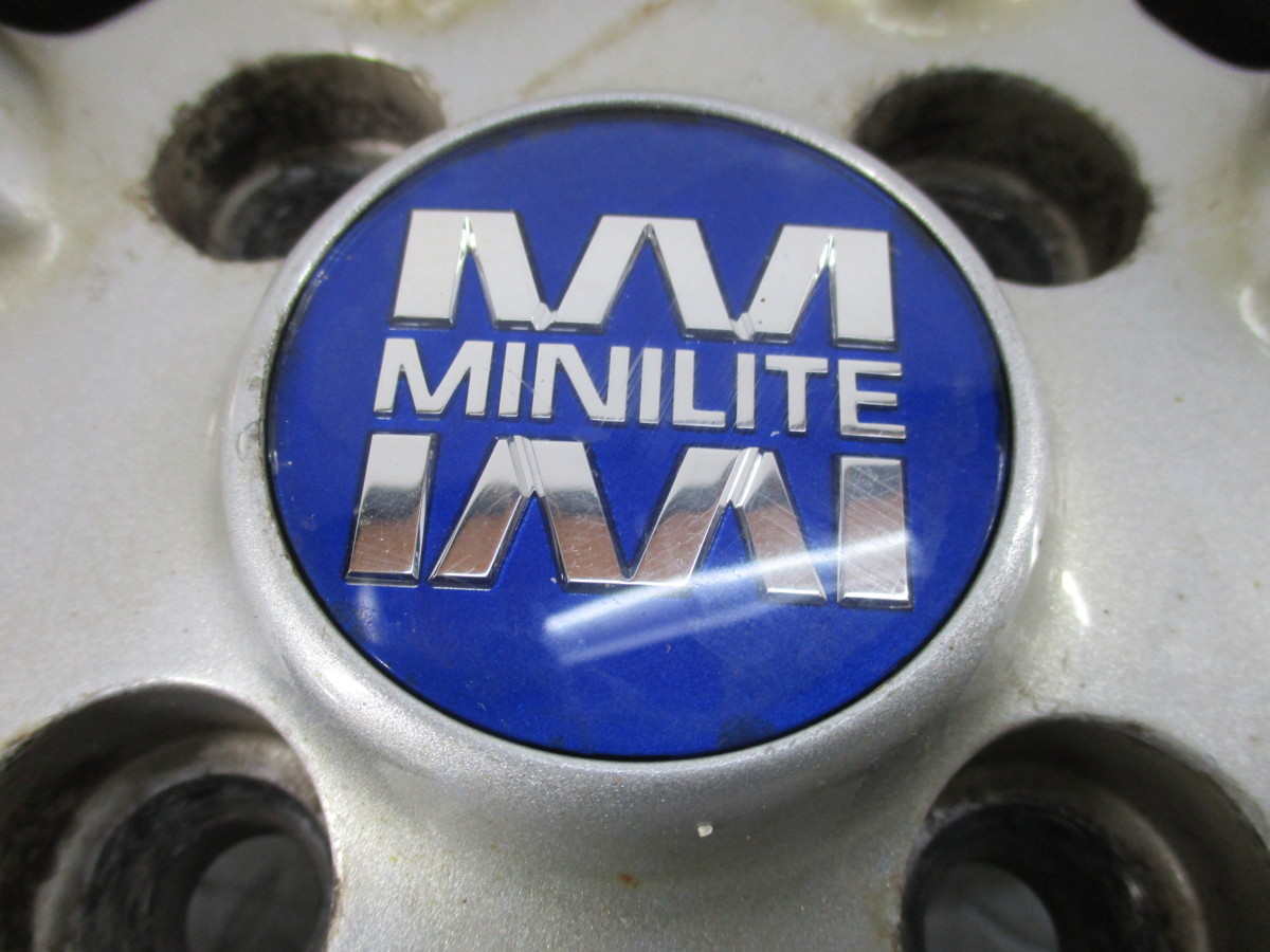 □中古ホイール□ MINILITE mc-40 16インチ 6.5J +48 4H 100 シルバー 