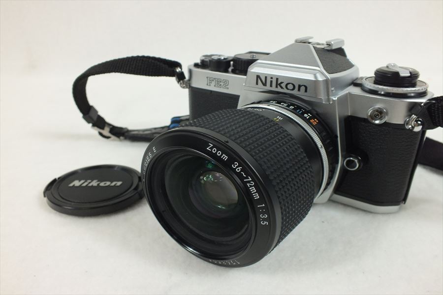 ☆Nikon ニコン FE2 フィルム一眼レフカメラ 36-72mm 3.5 現状品 中古