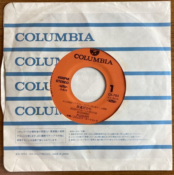 Ep ドラえもん のび太と竜の騎士 28 主題歌 友達だから 大山のぶ代 アニメソング 売買されたオークション情報 Yahooの商品情報をアーカイブ公開 オークファン Aucfan Com