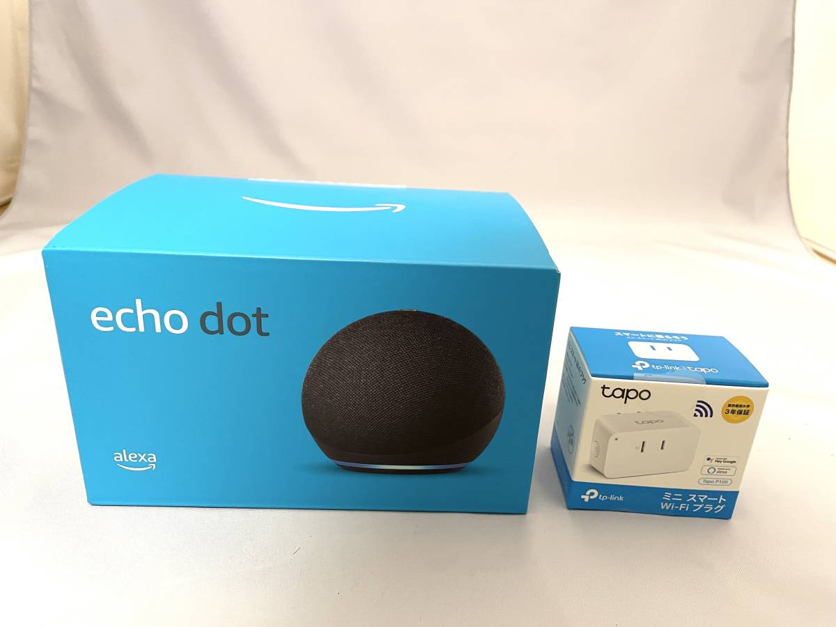 第4世代 Echo スマートスピーカー チャコール Alexa Dot - with