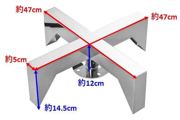 〆クロムメッキ□新品⇒大型22.5インチ 十文字ホイールスピンナー 4個 