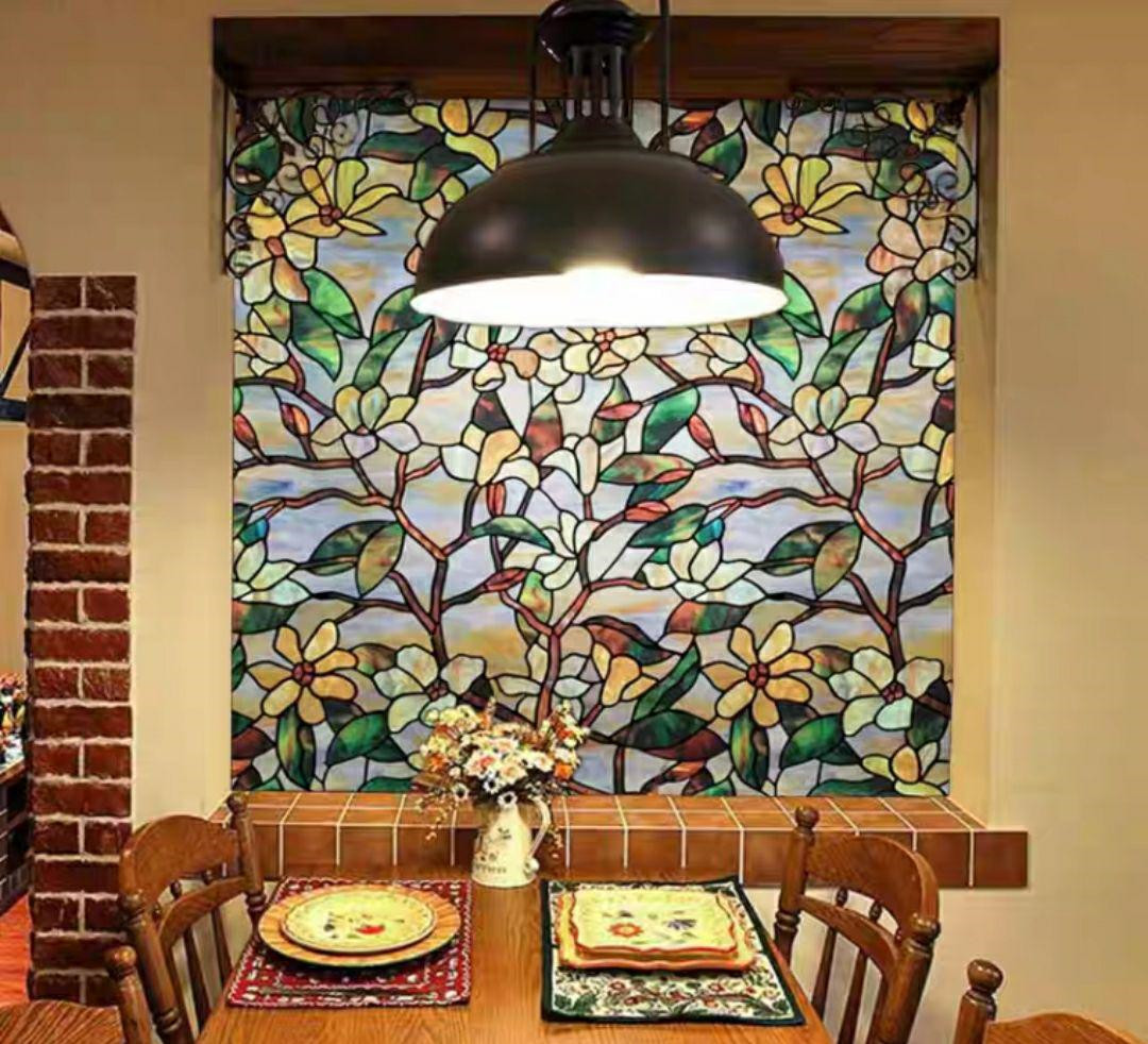 新品，セール h01-北欧風 窓 めかくしシート ガラスフィルム 窓用フィルム ステンドグラス シール(ブラインド)｜売買されたオークション情報、yahooの商品情報をアーカイブ公開 - オークファン ブラインド