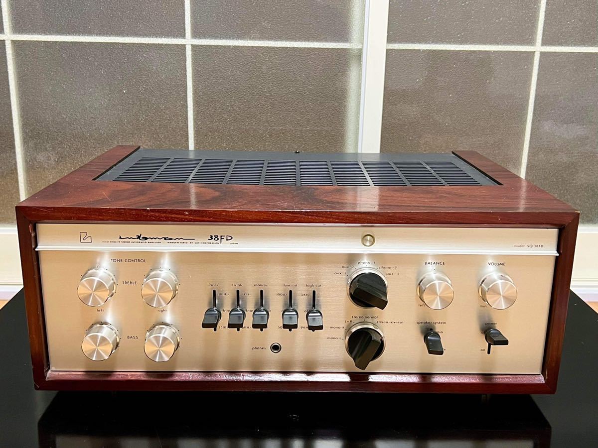 動作良好/美品LUXMAN SQ38FD 3P-バナナ対応金メッキSP端子 動作良好/美