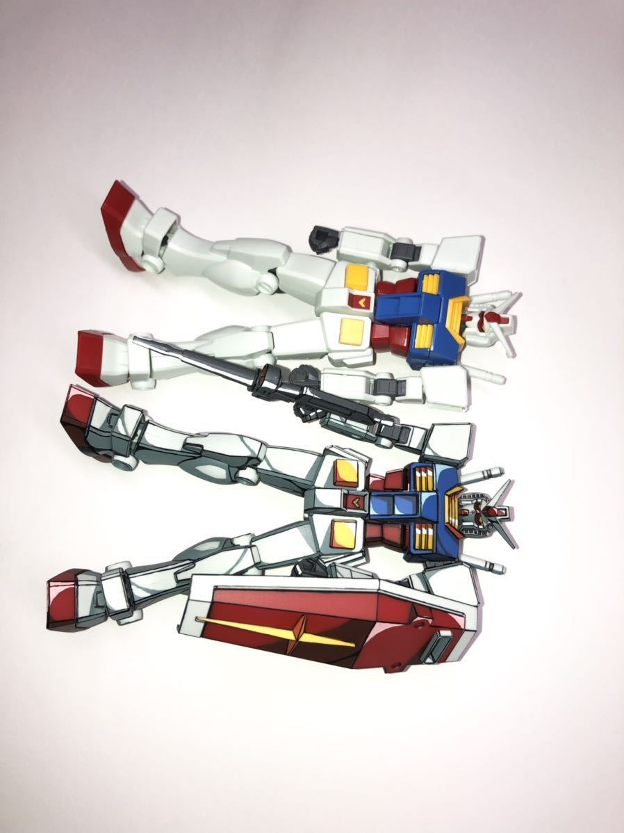 EG RX-78-2 ガンダム ガンプラ 塗装済み完成品 アニメ塗り イラスト風