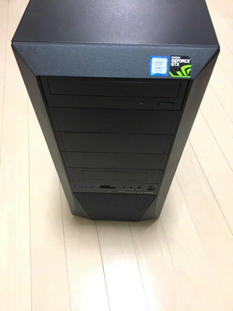 激安！】ドスパラ ゲーミングPCパーツセット I7/8GB/GALLERIA XV(KT02