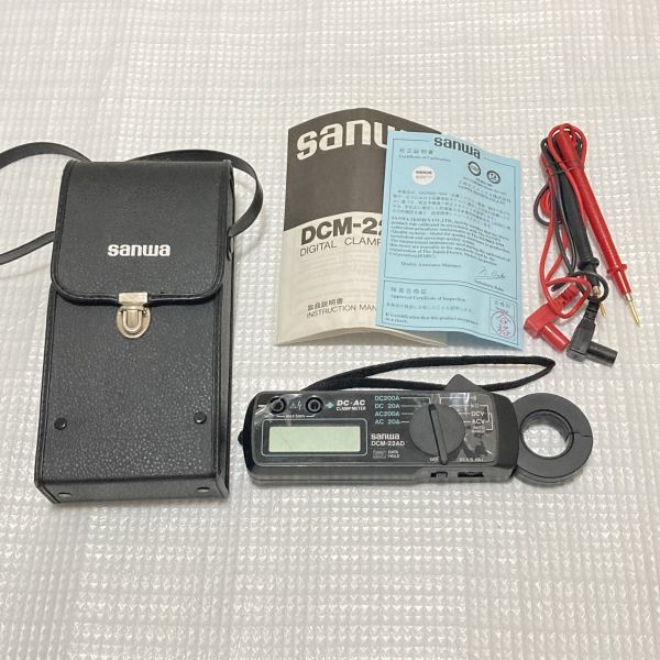  sanwa クランプメーター DCM-22AD 三和電気計器(電気計測器)｜売買されたオークション情報、yahooの商品情報をアーカイブ公開 - オークファン 電気計測器