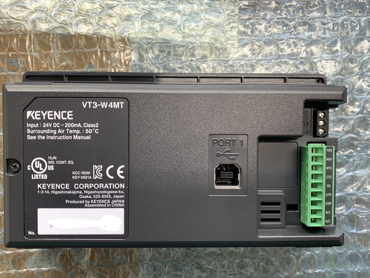 KEYENCE タッチパネル 4型 TFTモノクロ(白/桃/赤) RS-232Cタイプ 
