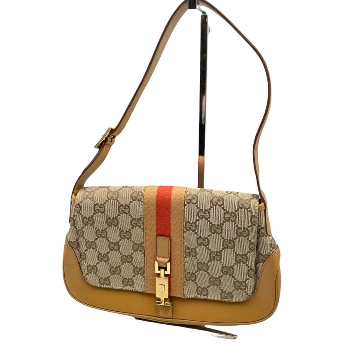 グッチ ショルダーバッグ GUCCI GGキャンバス（カラーブルー 