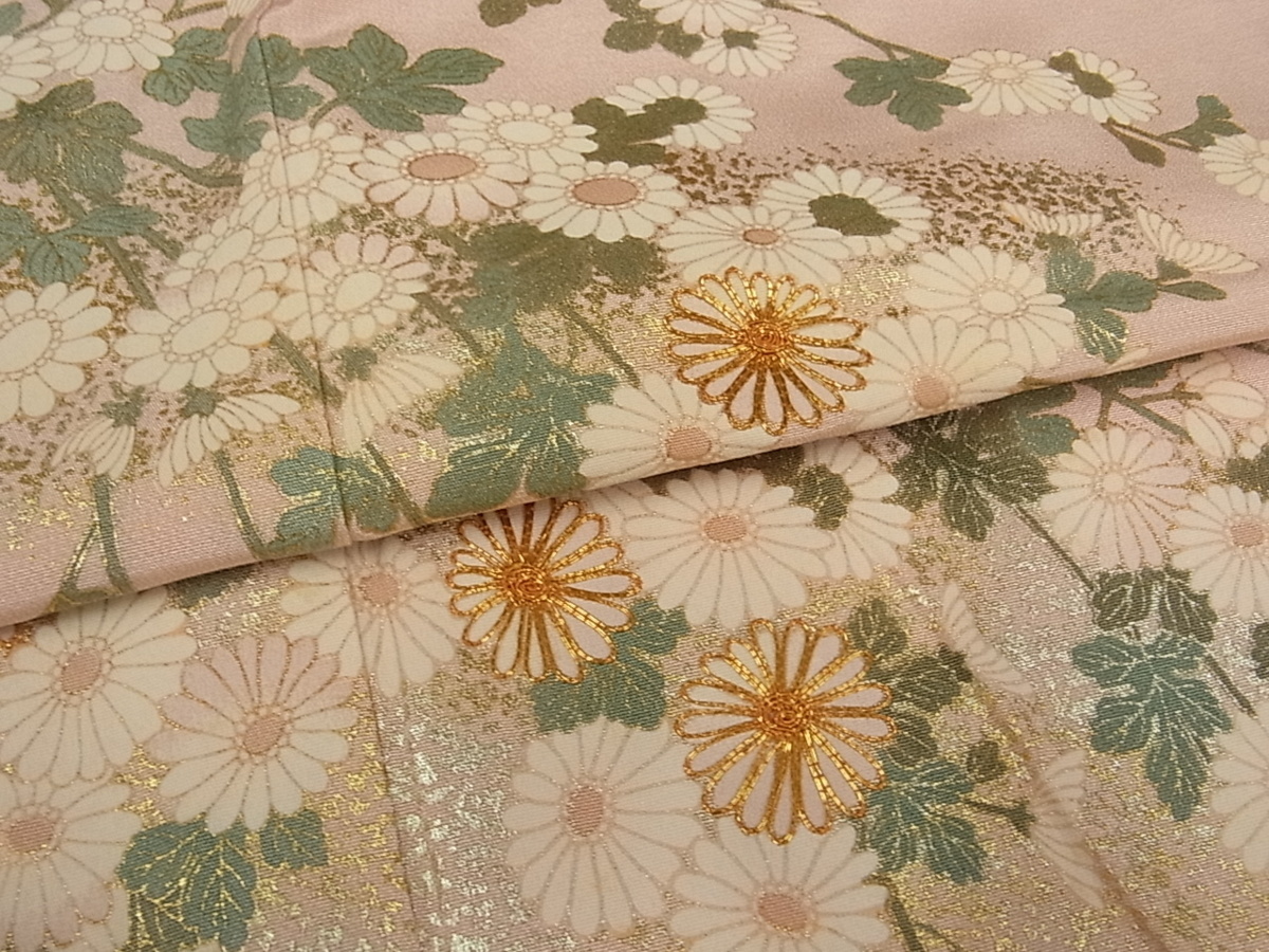 訪問着 4点セット 豪華 金彩 花文様 平和屋着物○豪華振袖 駒刺繍 花鼓 