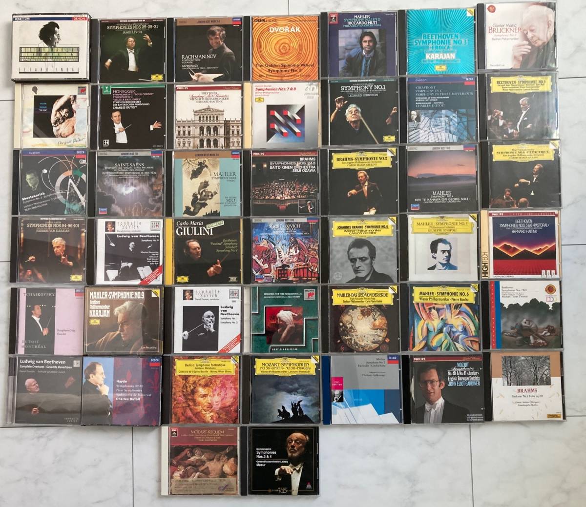 限定SALE，送料無料 交響曲等44タイトル グラモフォン/LONDON/DENON/RCA等 MAHLER/BRAHMS/BEETHOVEN/BRUCKNER/TCHAIKOVSKY/HAYDN(交響曲)｜売買されたオークション情報、yahooの商品情報をアーカイブ公開 - オークファン 交響曲
