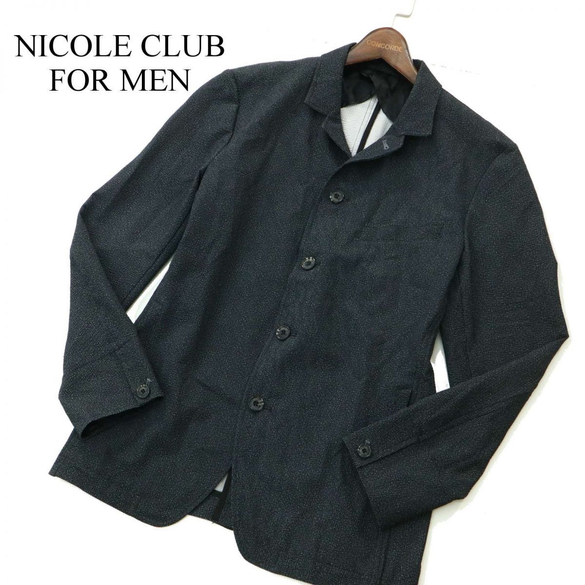 低価，HOT NICOLE CLUB FOR MEN ニコルクラブ フォーメン 春夏 ストレッチ スリム デザイン ジャケット Sz.50 メンズ A2T01449_2#M(テーラードジャケット、ブレザー)｜売買されたオークション情報、yahooの商品情 男性用
