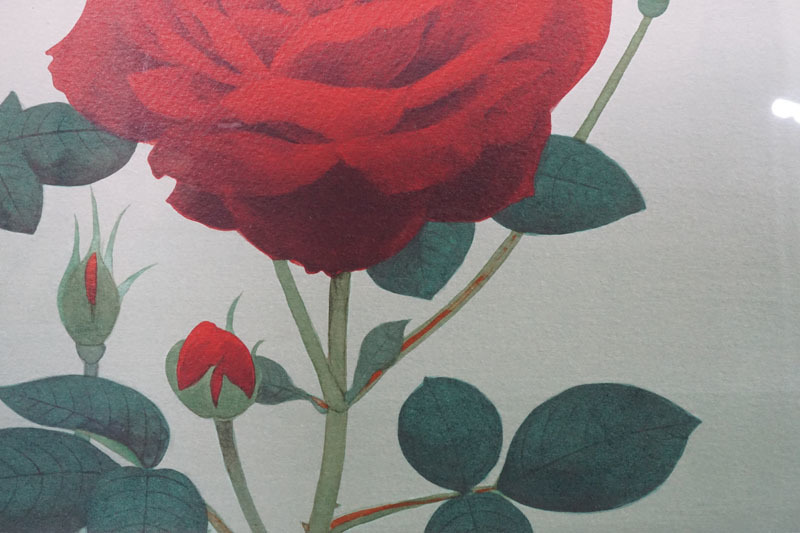 那波多目功一 リトグラフ 薔薇 ばら バラ 33⁄200 額 額装 - メルカリ