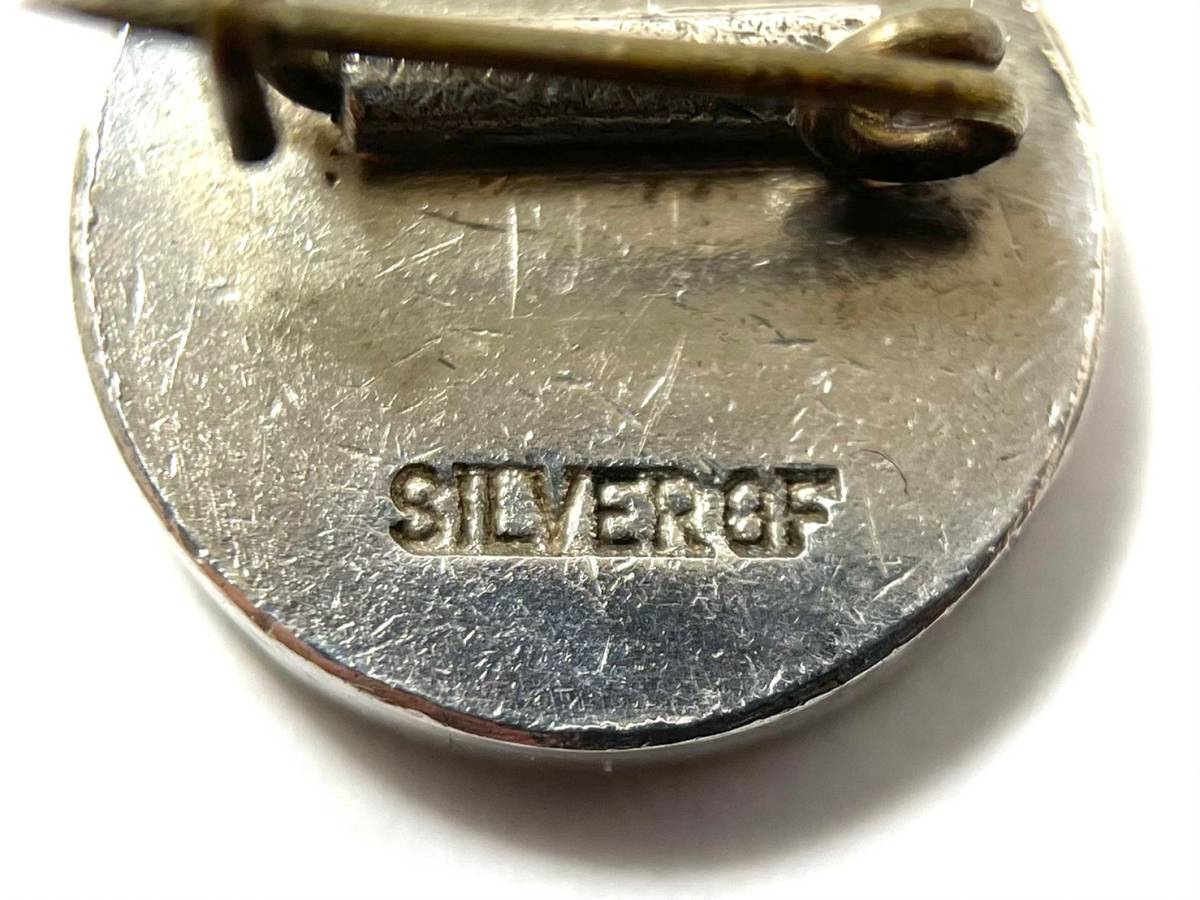 1 JAL 日本航空 社章 ピンバッジ SILVER 刻印 総重量 約 2.4g 鶴丸 SV