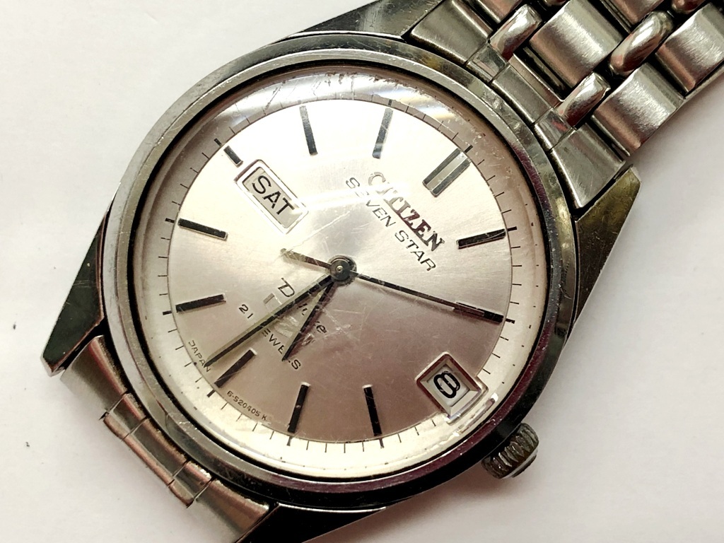 CITIZEN 腕時計【稼働品】 メンズ 稼働品 シチズン 腕時計 ブルー文字