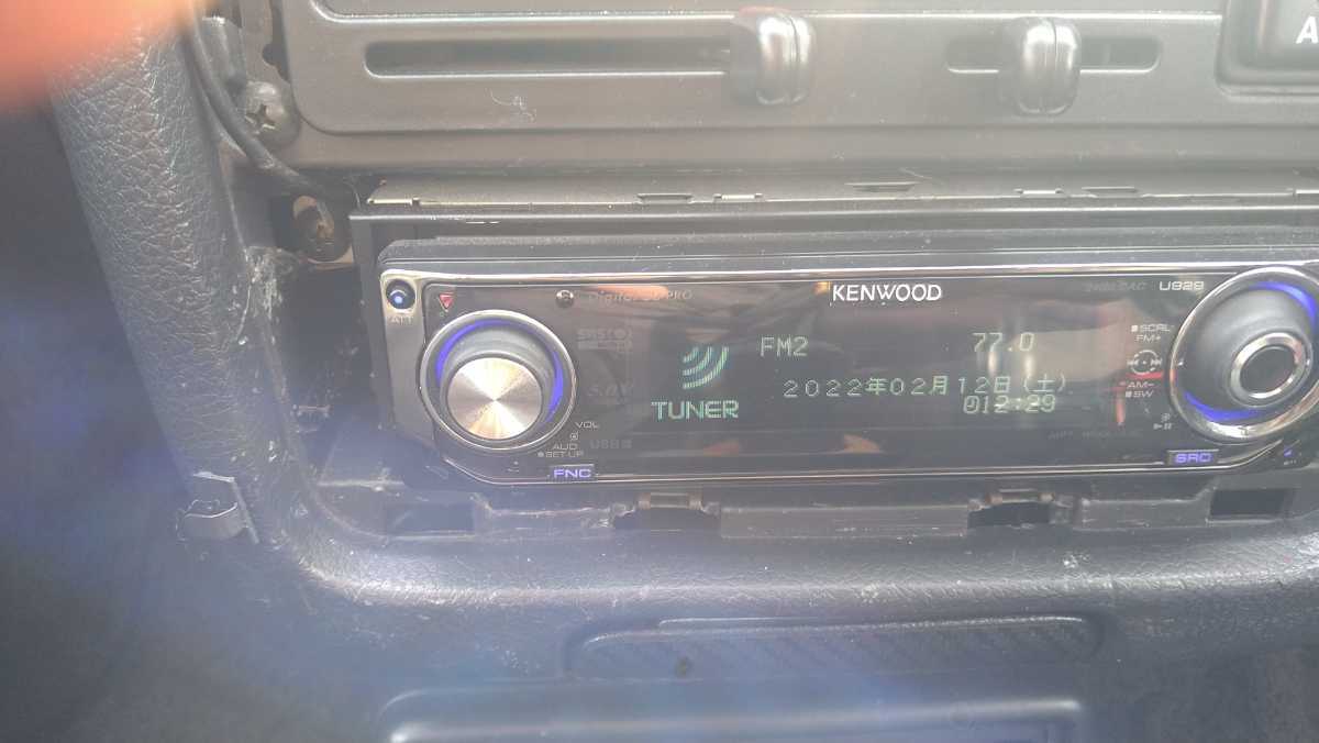 質Banana】中古 KENWOOD/ケンウッド U929 カーオーディオ リモコンつき 