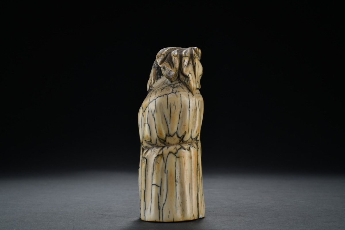 新作登場，高品質】 ◇鶴鳴堂◇時代物 マンモス彫り 名匠「大明 