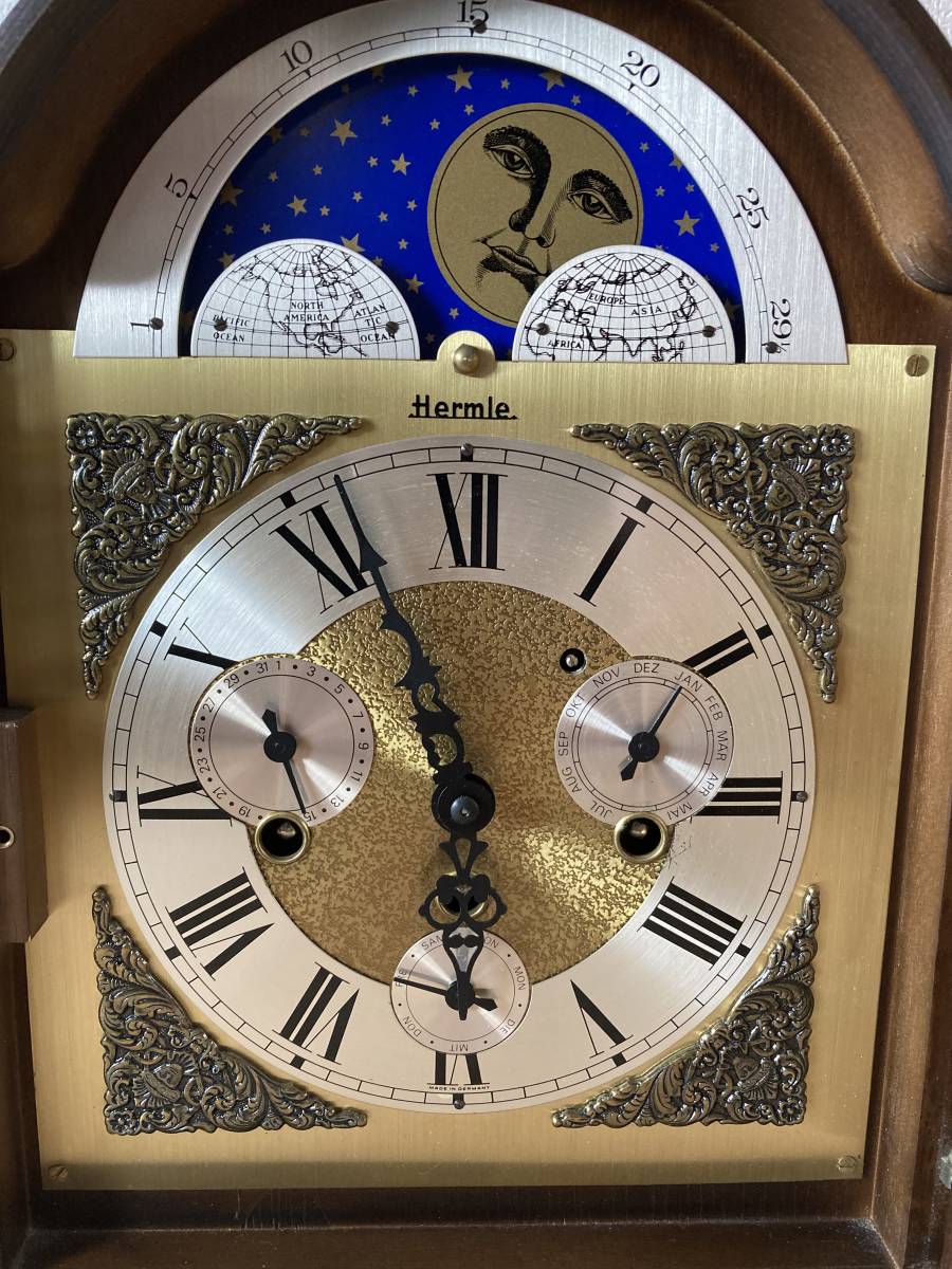 Franz Hermle ゼンマイ式置き時計 ムーンフェイズ - メルカリ