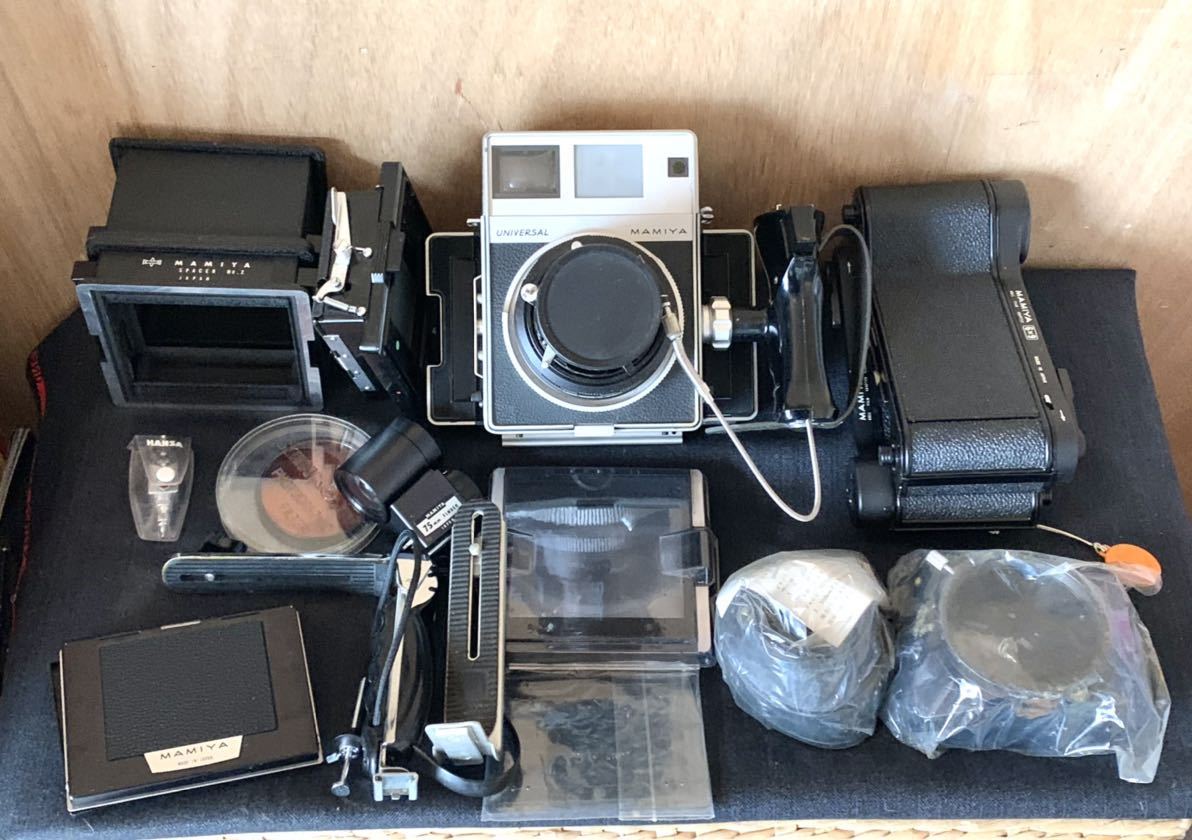 MAMIYA マミヤ universal ユニバーサル アダプター スペーサー ロールフィルムホルダー ポラホルダーなど 色々まとめ マミヤ MAMIYA UNIVERSAL #SHF108#01221 F4.7 FN18301Y